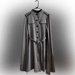 Vintage Loden Women’s Gray Cape Coat